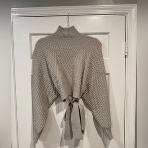 Commence open back grey sweater